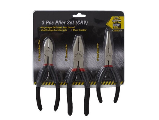 3pc micro finish plier set