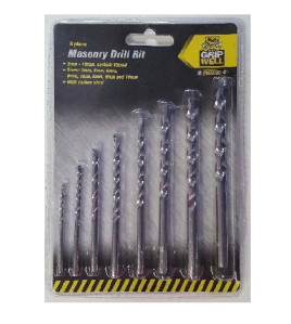 8pc Masonry Drill Bit set