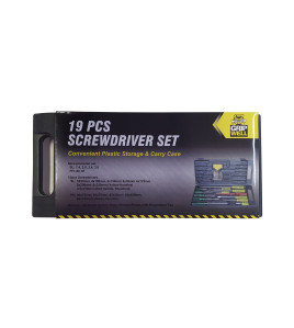 19Pc Screwdriver Set in Blow mould Case