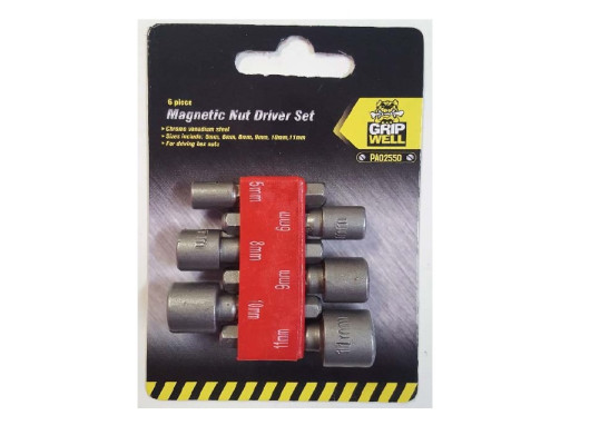 6Pc Magnetic Nut Driver Set