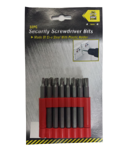32Pc Security Screwdriver Bits 75mm