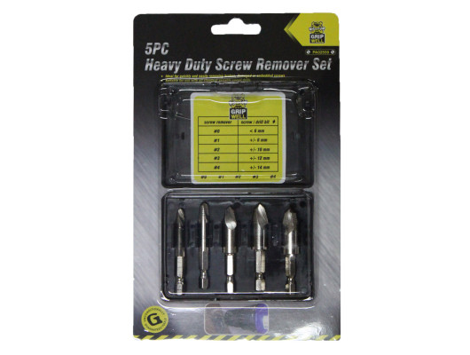 Extractor, screw, Set, 5 Pce
