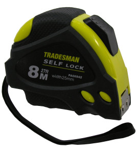 8m / 27ft x 25mm Auto Lock, Tape measure