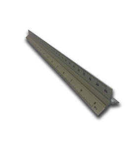 300mm 3 sided Aluminium Ruler