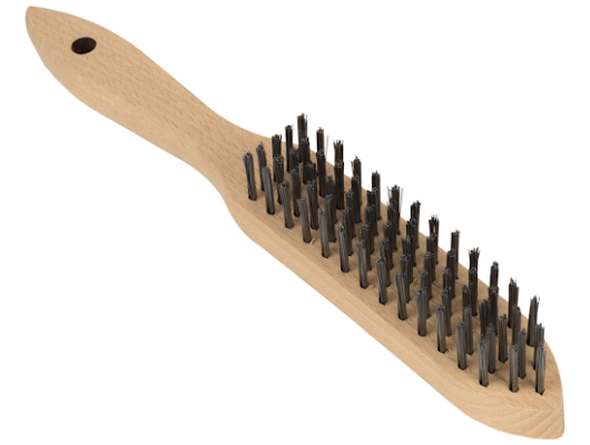 5 Row Wood Handle Wire Brush