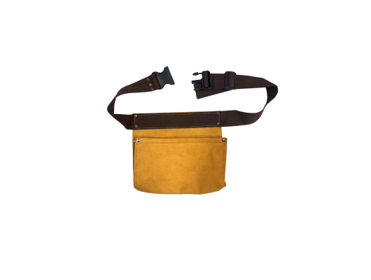 2 Pocket Leather Nail Bag