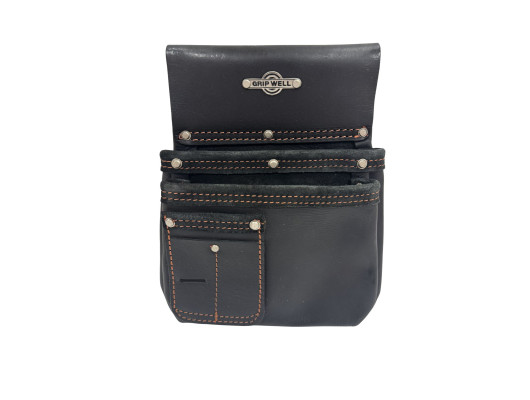 2 Pocket Leather Nail Bag