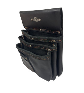 3 Pocket Leather Nail Bag