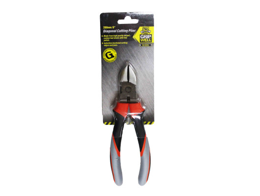 185mm Tri-colour Handle Diagonal Plier