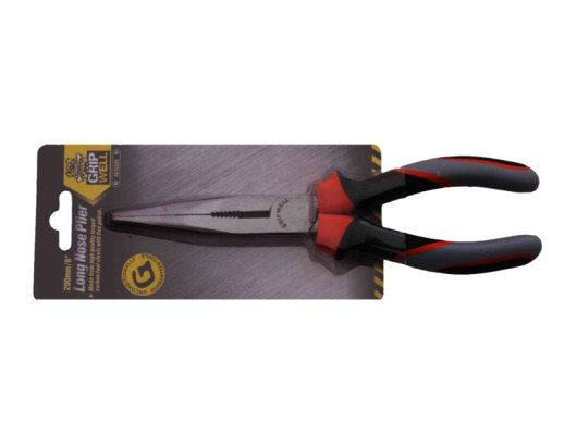 200mm Tri-colour Handle Long Nose Plier