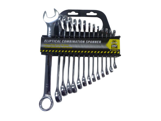 14PC Combination Elliptical Metric (mm) Spanner Set