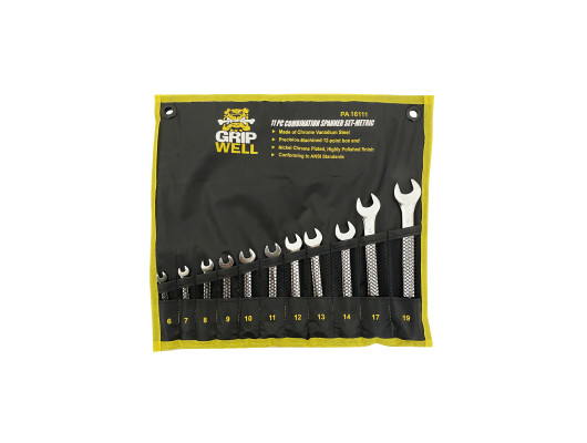 11PC Metric (mm) CRV Combination Spanner Set
