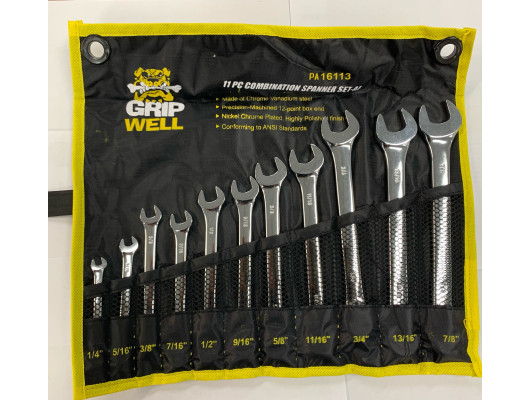 11PC AF (sae) CRV Combination Spanner Set
