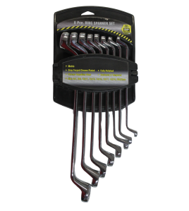 Ring spanner 8pc mm , round rack