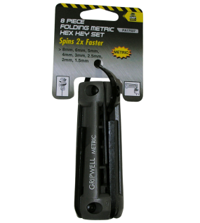 8pc mm Rapido Folding Hex key