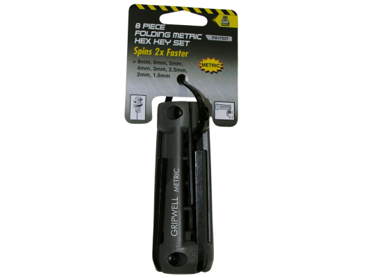 8pc mm Rapido Folding Hex key