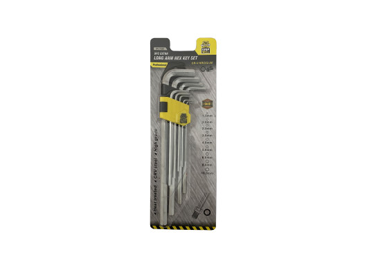9pc metric extra long Hex key Set