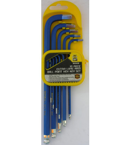 10pc Metric Extra Long RC Ball End Hex Key Set
