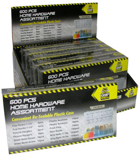 600pc Home Hardware assortment