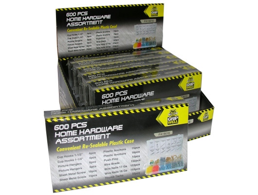 600pc Home Hardware assortment