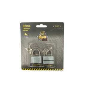 2pc 30mm Keyed alike Laminated Padlock