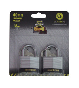 2pc 40mm  Keyed alike Laminated Padlock