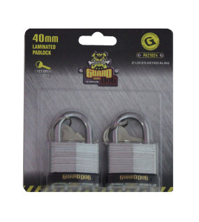 2pc 40mm  Keyed alike Laminated Padlock