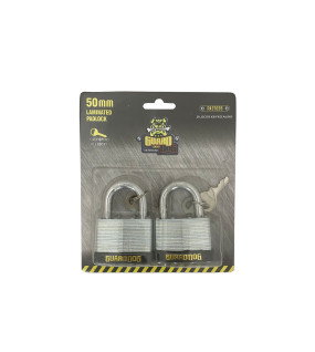 2pc 50mm Keyed alike Laminated Padlock