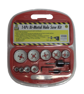 14pc Bi-Metal Hole Saw kit