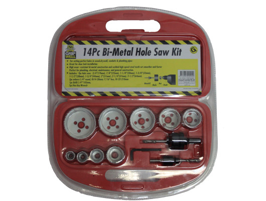 14pc Bi-Metal Hole Saw kit