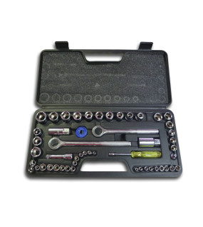 52pc Socket Set (1/4&quot;, 3/8&quot;, &amp; 1/2&quot; Drive)