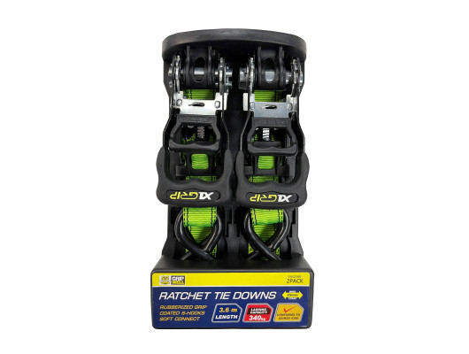 2pc Heavy Duty Ratchet Tie Down 3.6m (340kg LC)