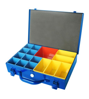 Metal Parts Box Small with 16 Inserts