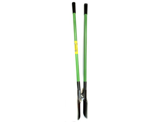 Post Hole Shovel with Green Fiberglass Long Handle