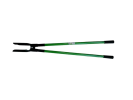 Post Hole Shovel with Green Fiberglass Long Handle