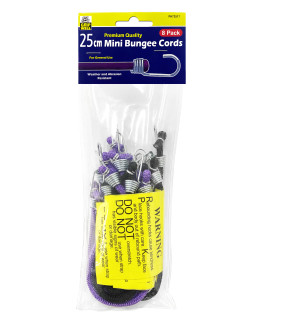 8pc Mini Elastic Bungee Strap Set