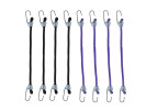 8pc Mini Elastic Bungee Strap Set