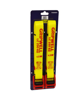 2pc PVC Cover Cambuckle Strap 25mm x 4.5m (250kg LC)