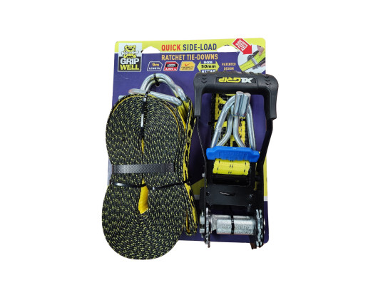 Ergo Rathcet Tie Down 50mm x 9m LC2500kgs w/ Swan Hook and Keeper