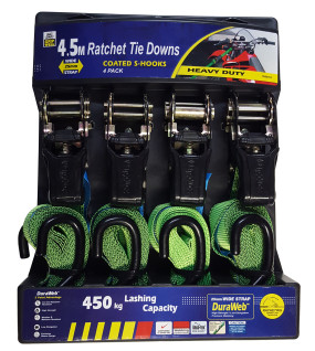 4pc Ratchet tiedown 38mmx5m, LC750kg