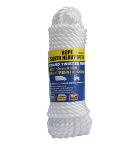 PP Silver Rope Twisted 10mm x 20m